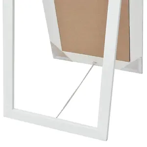 Berkfield Free-Standing Mirror Baroque Style 160x40 cm White