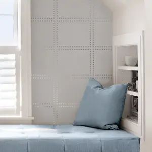 NuWallpaper NU2395 Tailored Peel & Stick Wallpaper, Grey