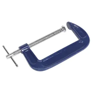 Sealey G-Clamp Fitted With Swivel Tip To Reduce Marking Length 150mm AK6006