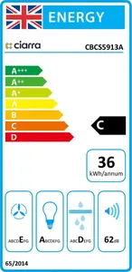 Cooker Hood 52cm Ducted Venting Options