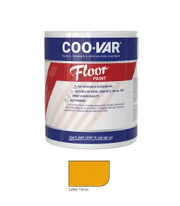 CooVar Floor Paint - Safety Yellow - 5 Litre