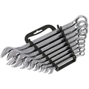 8-Piece Whitworth Socket Spanner Set for Classic Cars - 12 Point Combination Tools