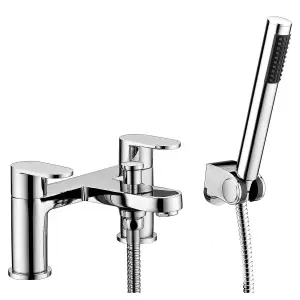 RAK Compact Polished Chrome Modern Bath Shower Mixer Tap Solid Brass