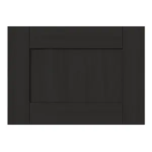 GoodHome Verbena Matt charcoal Shaker Drawer front, bridging door & bi fold door 500mm