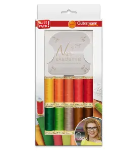 TSET S/A 10X100M SEW - Thread Set: Sew-All: 10 x 100m and Sewing Contour: Assorted - Gutermann