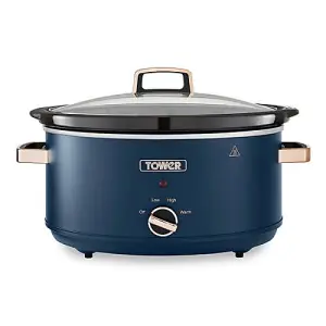 Tower Cavaletto 6.5 Litre Slow Cooker Midnight Blue