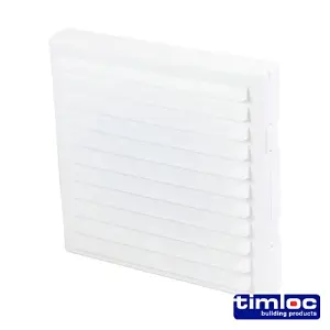 Timloc AeroCore Through Wall Vent Set with Cowl and Baffle White - 127 x 350 (dia x length)