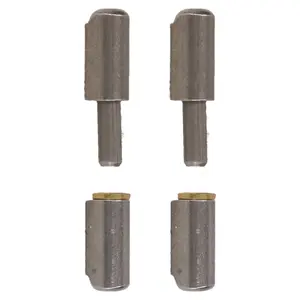 Lift Off Bullet Hinge Weld On Brass Bush 8x40mm Heavy Duty Door Hatch 2PK