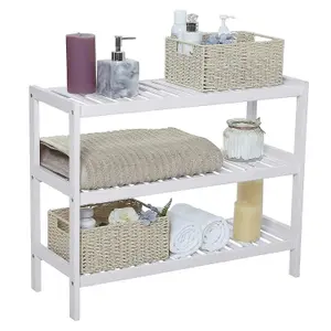 3 Tier Bamboo Shoe Storage Stand Shelf Organiser - Made Of 100% Eco-Friendly And Durable Natural Bamboo