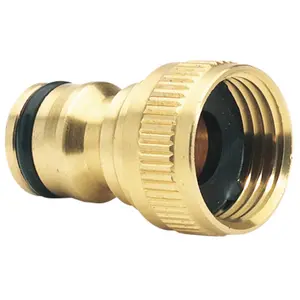 Draper Brass Garden Hose Tap Connector, 1/2" 36197