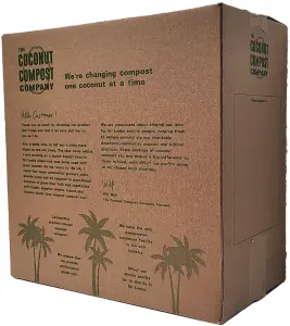 COCONUT COMPOST. Organic Coir Soil. 72L (12x6L) Peat Free + Plastic Free. Indoor + Outdoor Plants. Professional Standard.