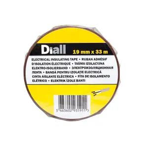 Diall Brown Electrical Tape (L)33m (W)19mm