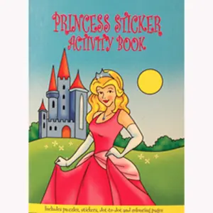 WF Graham A6 Sticker & Activity Books (Pack of 24) Princess (One Size)