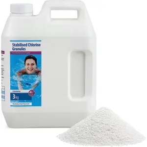 CLEARWATER 5KG CHEMICAL CHLORINE GRANULES SWIMMING POOL SPA HOT TUB FOR CLEANING