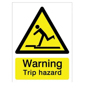 Warning trip hazard Self-adhesive labels, (H)200mm (W)150mm