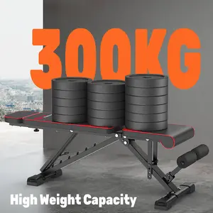 Folding Workout Weight Bench 8 Backrest Adjustment with Resistance Bands for Full Body Exercise