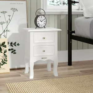 Adira 2 Drawer Bedside Table (Set of 2)