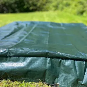 Cover for Wooden Raised Vegetable Bed in Green (125cm x 15cm)