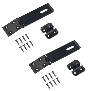 100mm) heavy Duty Safety Hasp and Staple Security Lock Gates Sheds Doors 2pk