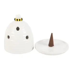 Something Different Beehive Incense Cone Holder White (One Size)