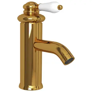 Bathroom Basin Faucet Gold 130x180 mm