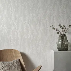 Galerie Natural Opulence Grey Feathery Tree Wallpaper Roll