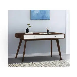 Justine Writing Desk Walnut/White