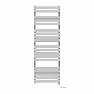 Rinse Bathrooms Electric Flat Panel Heated Towel Rail Chrome Bathroom Ladder Radiator Warmer 1800x600mm 1000W