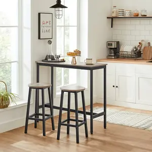 Hemel Bar Stool (Set of 2) Grey