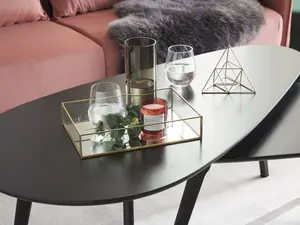 Beliani Glam Tray GRENOBLE Mirrored Gold