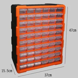 60 Drawers Plastic Storage Cabinet Organizer