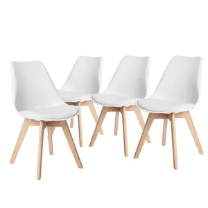 Nero Upholstered Side Chair (Set of 4) White