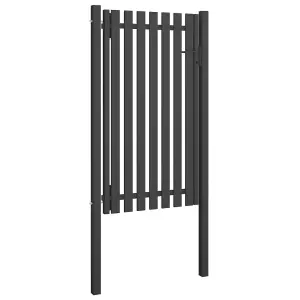 Berkfield Garden Fence Gate Steel 1x2.25 m Anthracite