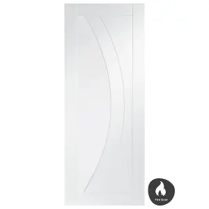 Internal Salerno White Primed Fire Door 1981 x 762 x 44mm (30")