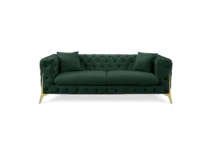 Jaguar 3-Seater Sofa Chesterfield Design Velvet