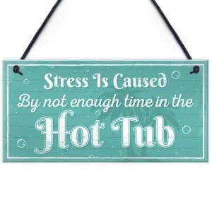 Red Ocean Novelty Hot Tub Welcome Plaque Garden Hanging Chic Sign Shed Jaccuzi Home Decor Door Wall Gift