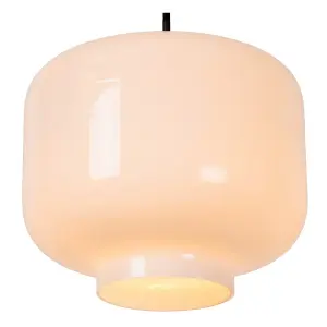 Lucide Medine Modern Pendant Light 25cm - 1xE27 - Opal