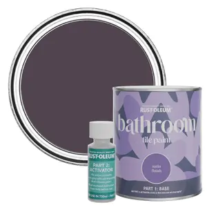 Rust-Oleum Grape Soda Satin Bathroom Tile Paint 750ml