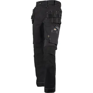 Dickies Universal Flex Slim Fit Work Trousers Black - 36R