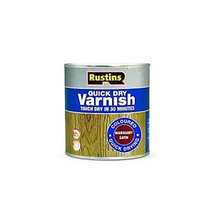 Rustins Quick Dry Varnish - Mahogany 1ltr