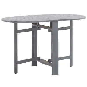 Berkfield Garden Table Grey 120x70x74 cm Solid Acacia Wood