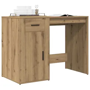 Berkfield Desk Artisan Oak 100x49x75 cm Engineered Wood