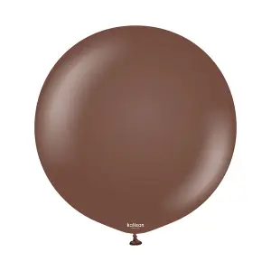 Kalisan Standard Latex Plain Balloons (Pack of 2) Chocolate Brown (One Size)