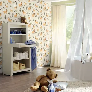 Bambino XVIII Lions Wallpaper Natural Rasch 531701