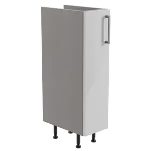 Ennis Gloss Light grey Modern Freestanding Base unit (W)195mm (H)820mm