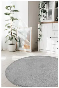 Relay Collection Recycled Low Pile Rug in Grey