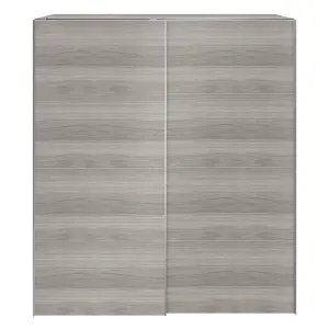 GoodHome Atomia Matt grey oak effect Particle board Wardrobe (H)2250mm (W)2000mm (D)655mm