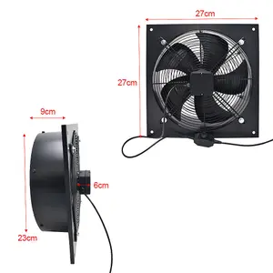 Ventilation Wall-Mounted Exhaust Axial Fan 8-inch