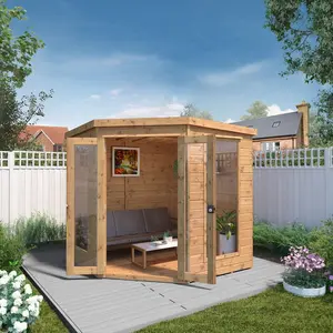 Mercia 7 x 7ft Premium Corner Summerhouse No