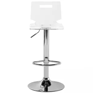 Bar Chair MALTA Swivel Transparent